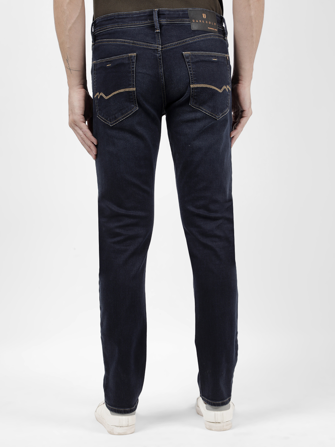 Numero Uno Men Solid Dark Blue Jeans